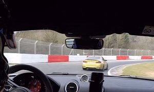 Porsche 718 Cayman GTS Manthey Racing vs M4 Competition Nurburgring Chase Is Lit