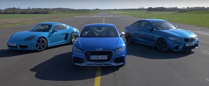 Porsche 718 Cayman S, BMW M2 and Audi TT RS Get Dyno-Tested Together