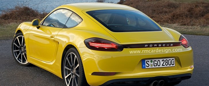 Porsche 718 Cayman: The Sexy Rear View Gets Rendered