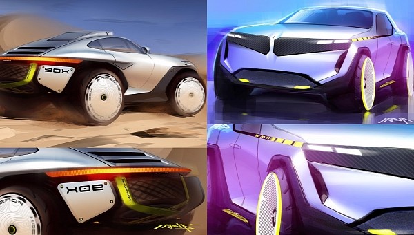 Porsche 90X(treme) and BMW Dee crossover CGI sketches by trav1s_yang  