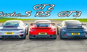 Porsche 911 Three-Way Battle: Can a GT3 Outrun Two Turbo Rivals?