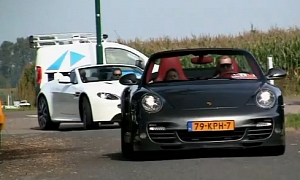 Porsche 911 and Aston Martin V8 Vantage Sing Together