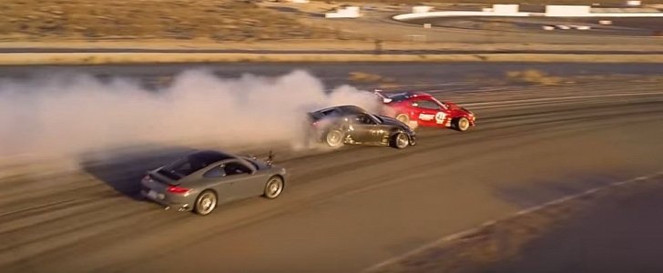 Ferrari-Engined Toyota 86 vs Nissan 370Z Drift Duel