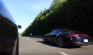 Porsche 911 Carrera 4S Drag Races 670 HP Roush Mustang with Surprising Results