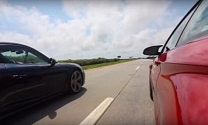 Porsche 911 Carrera 4S Gets Trampled by BMW M4 in Highway Drag Race
