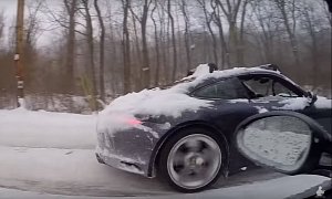 Porsche 911 Carrera 4S vs. 911 Carrera S Cabriolet Snow Drag Race Is Brutal