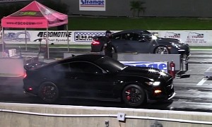 Porsche 911 Carrera Drags Ford Mustang Shelby GT500, Someone Gets Roasted