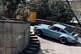 Porsche 911 Carrera RS 3.0 Drifting Out of Underground Garage Is Smooth as Silk