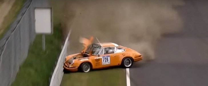 Porsche 911 Classic Gets Ruined in Nurburgring crash