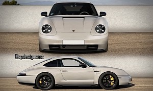 Porsche 911 Discards Air-Cooled Flat Six, Morphs Taycan GTS Into a 993 Wonder
