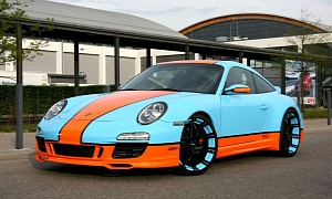 Porsche 911 Gets Gulf Livery and Oxigin Wheels