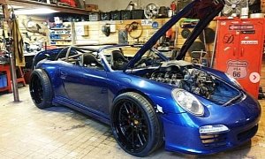 Porsche 911 Gets Hot Rod Conversion, with Supercharged HEMI and Chopped Roof
