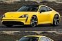 Porsche 911 Gets Taycan Face Swap as Future Electric Sportscar