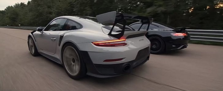 Porsche 911 GT2 RS Drag Races Tuned Mercedes-AMG GT R
