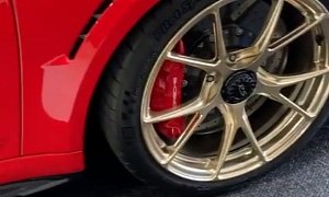 Porsche 911 GT2 RS Owner Paints Calipers Red to Match Car, Hides Ceramic Brakes