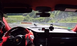 Porsche 911 GT2 RS vs. Honda Africa Twin Nurburgring Chase Packs a Surprise
