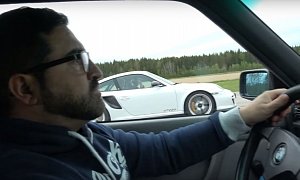 Porsche 911 GT2 RS vs. V10-Powered E30 BMW M3 Is a Ferociously German Drag Race