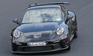 Porsche 911 GT3 Facelift Spied on the Nurburging With a New Rear Bumper