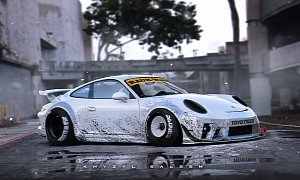 Porsche 911 GT3 Imagined as Rauh-Welt Begriff Beat-Up Daily Drifter