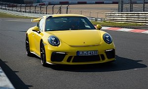 2018 Porsche 911 GT3 Facelift Laps the Nurburgring in 7 Minutes and 12.7 Seconds