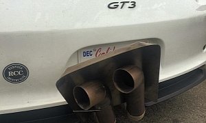 Porsche 911 GT3 PDK Gets Redneck Exhaust For Being Too Noisy on Laguna Seca