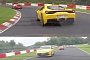 Porsche 911 GT3 RS Fights Ferrari 458 Speciale on Nurburgring, Megane RS Drivers Follow