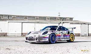 Porsche 911 GT3 RS Gets Apple Computer Wrap in 1980s 935 Le Mans Racer Makeover