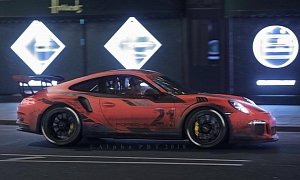 Porsche 911 GT3 RS Gets Weathered Wrap for Racecar Look