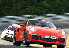 Porsche 911 GT3 RS Jumping Out of Nurburgring Carousel Is a Stopwatch Predator