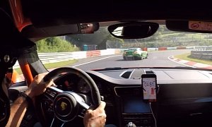 Porsche 911 GT3 RS PDK Chases Mercedes-AMG GT R in Nurburgring Frenzy
