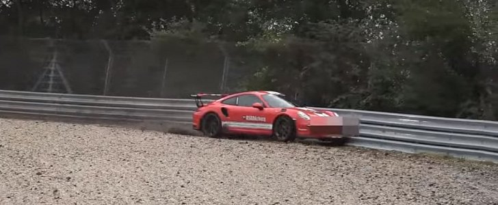 Porsche 911 GT3 RS PDK Rental Crashes on Nurburgring