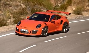 Porsche 911 GT3 RS Public Road and Track Driving in Slow Motion Looks Delicious