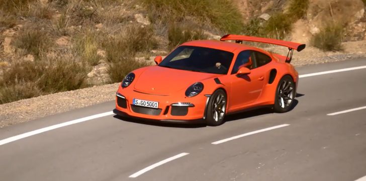 Porsche 911 GT3 RS road driving