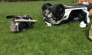Porsche 911 GT3 RS Totaled in Brutal Isle Of Man Crash Lost Its Engine