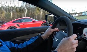 Porsche 911 GT3 RS vs. 2016 Cadillac CTS-V Drag Race Is Humiliating