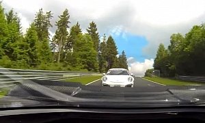 Porsche 911 GT3 RS vs. Corvette Z06 Nurburgring Chase is Lit