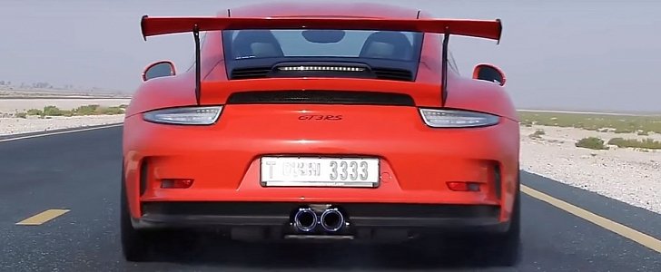 Porsche 911 GT3 RS with iPE Titanium Exhaust Smoking Its Tires