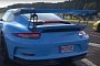 Porsche 911 GT3 RS with Straight Pipe Exhaust Howls during 911 Turbo S Drag Race