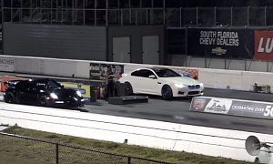 Porsche 911 GT3 vs. BMW M6 Competition Drag Race Gets Close after False Start
