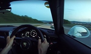 Porsche 911 R Doing 200 MPH on German Autobahn Is The Stuff of Wet Dreams