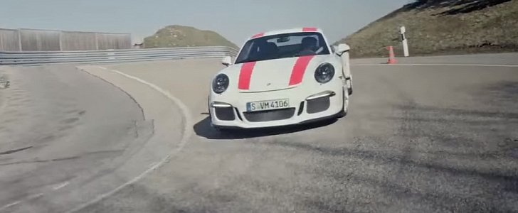 Porsche 911 R on track