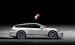 Porsche 911 R Shooting Brake Rendering Shows Why the 911 R Is Not Enough