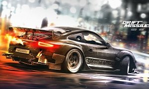 Porsche 911 Rendered as Awesome Drift Missile with NFS Theme