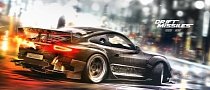 Porsche 911 Rendered as Awesome Drift Missile with NFS Theme
