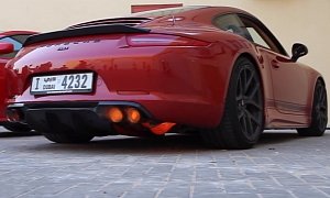 Porsche 911 Revved for 4 Minutes Non-Stop Spits Flames, Custom Exhaust Catches Fire