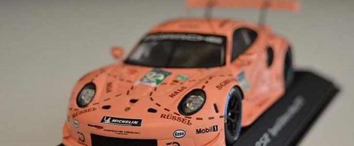 Porsche 911 RSR Pink Pig 2018 Le Mans Winner Scale Model