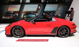 Porsche 911 Speedster Concept Shines in Paris, 1,948 Units Coming in 2019