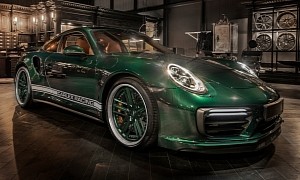 Porsche 911 Turbo by Carlex Mixes Green on Brown Like Few Cars Can