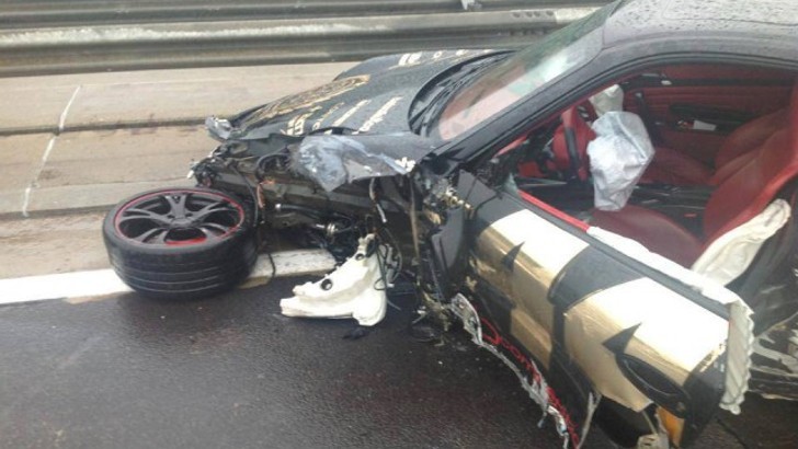 Gumball Porsche crash