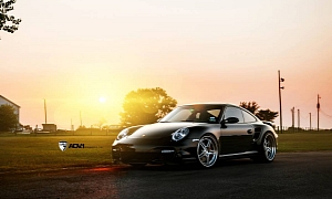 Porsche 911 Turbo on ADV.1 Wheels Drag Strip Play